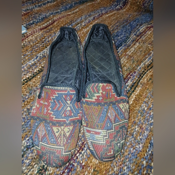 Handmade Men's Kilim Loafers Leather Soles  Are Heavy Made In England Sz - Picture 1 of 9